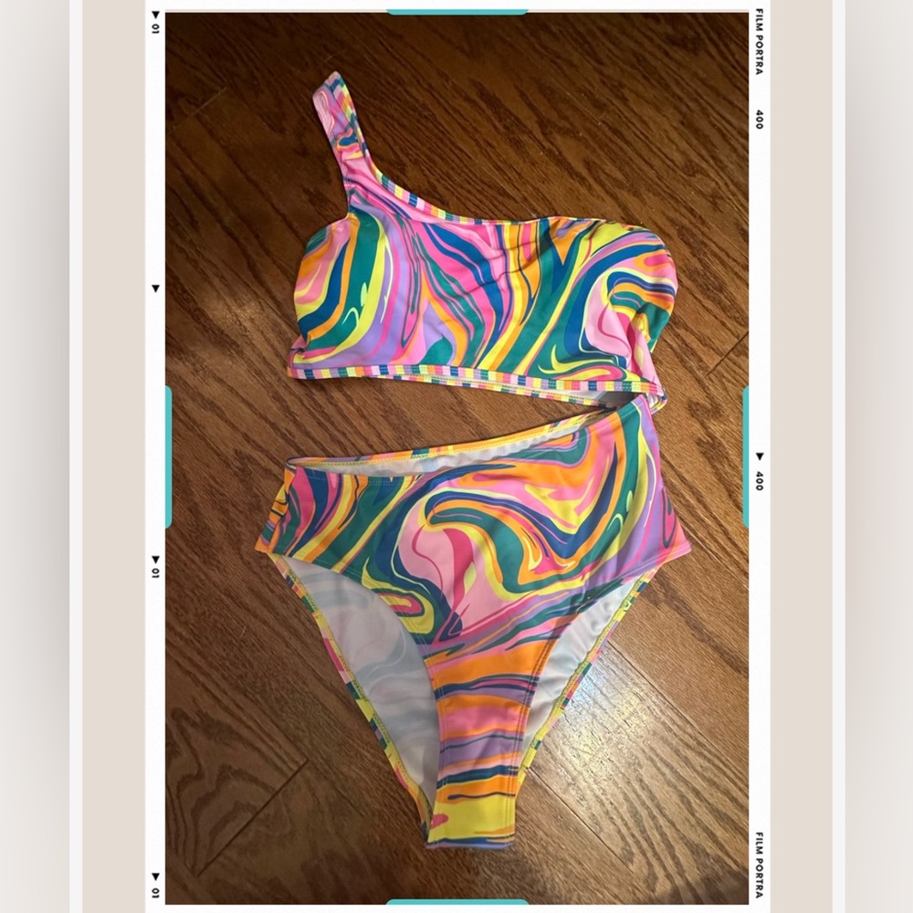 Unique cut out one piece swimsuit